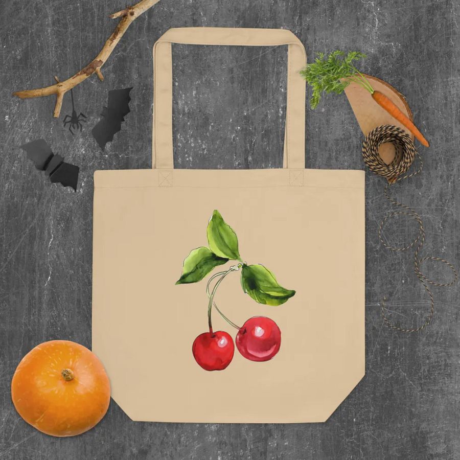 Cherries tote bag product image (5)