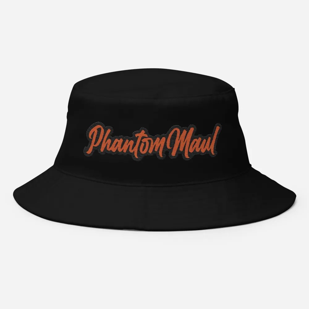 'PhantomMaul' Bucket Hat Orange Lettering product image (8)