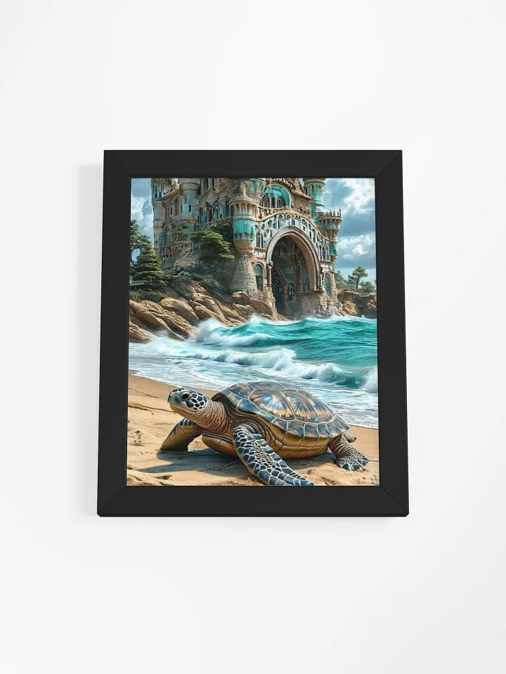 Mystical Turtle Castle Framed Poster product image (1)