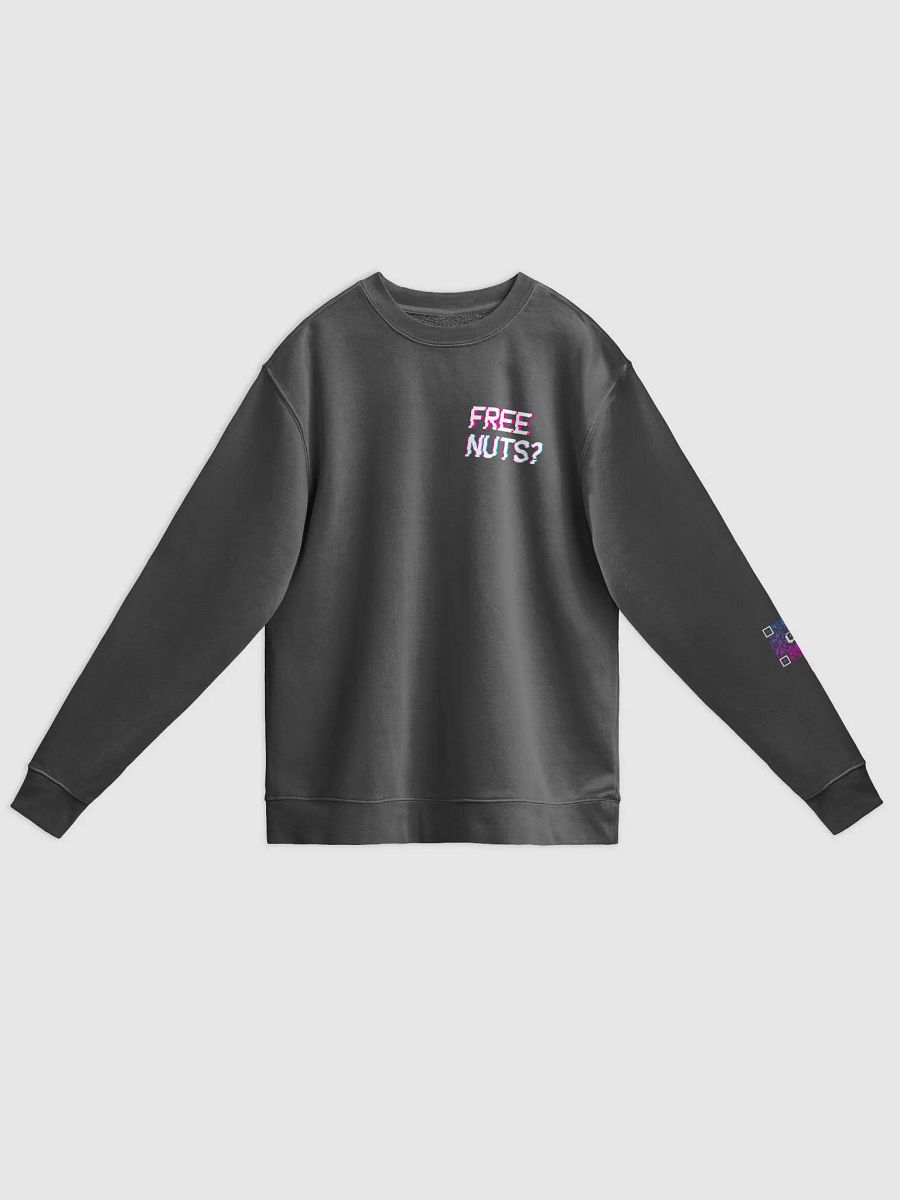 Free Nuts? Sweatshirt QR Sleeve product image (5)
