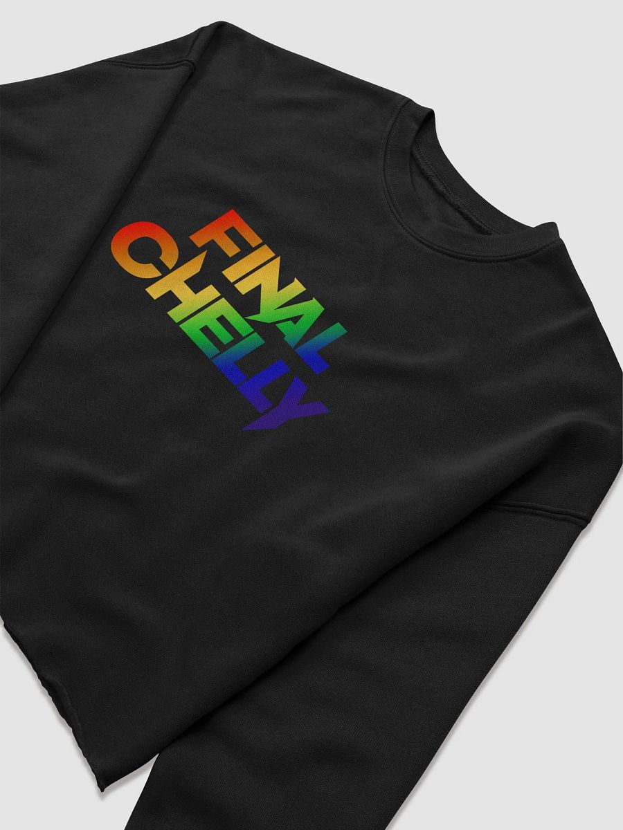 Pride Final Chelly Logo Womens Fleece Crop Top Printed Sweatshirt product image (3)