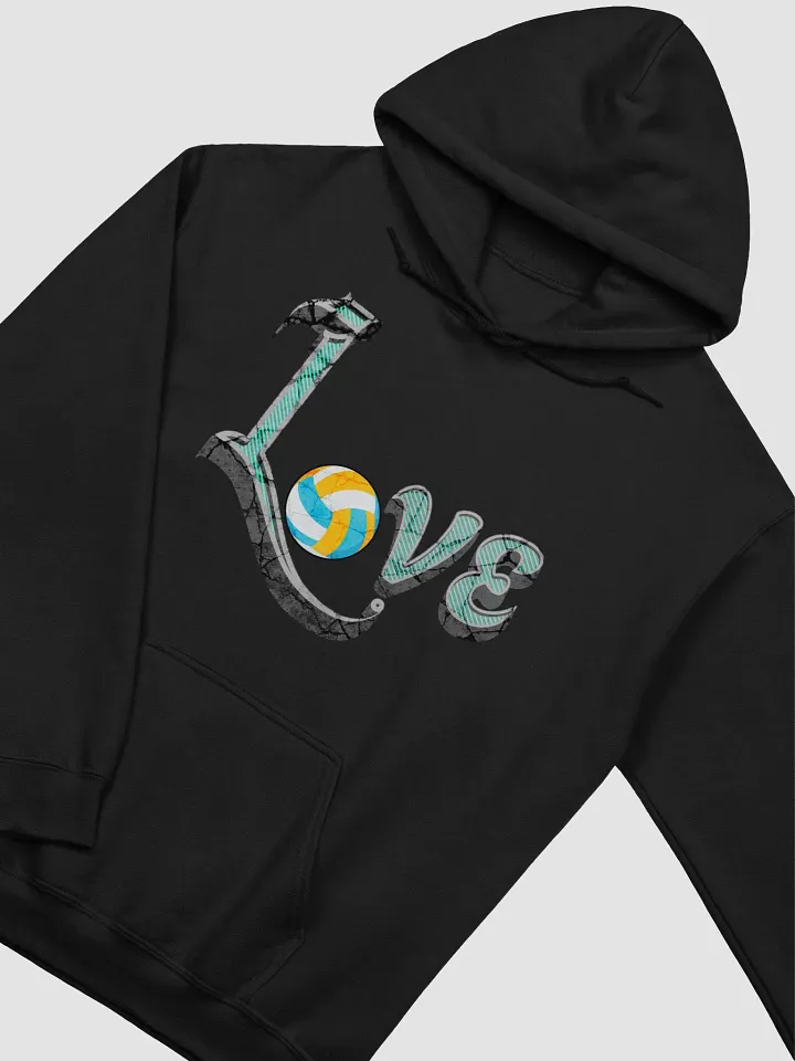 Love Volleyball Textured Hoodie product image (2)
