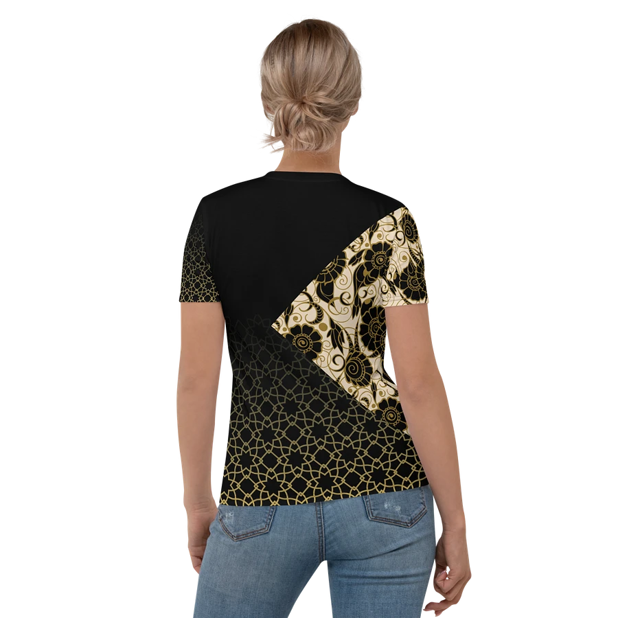 Black And Gold Patterned T-Shirt product image (2)