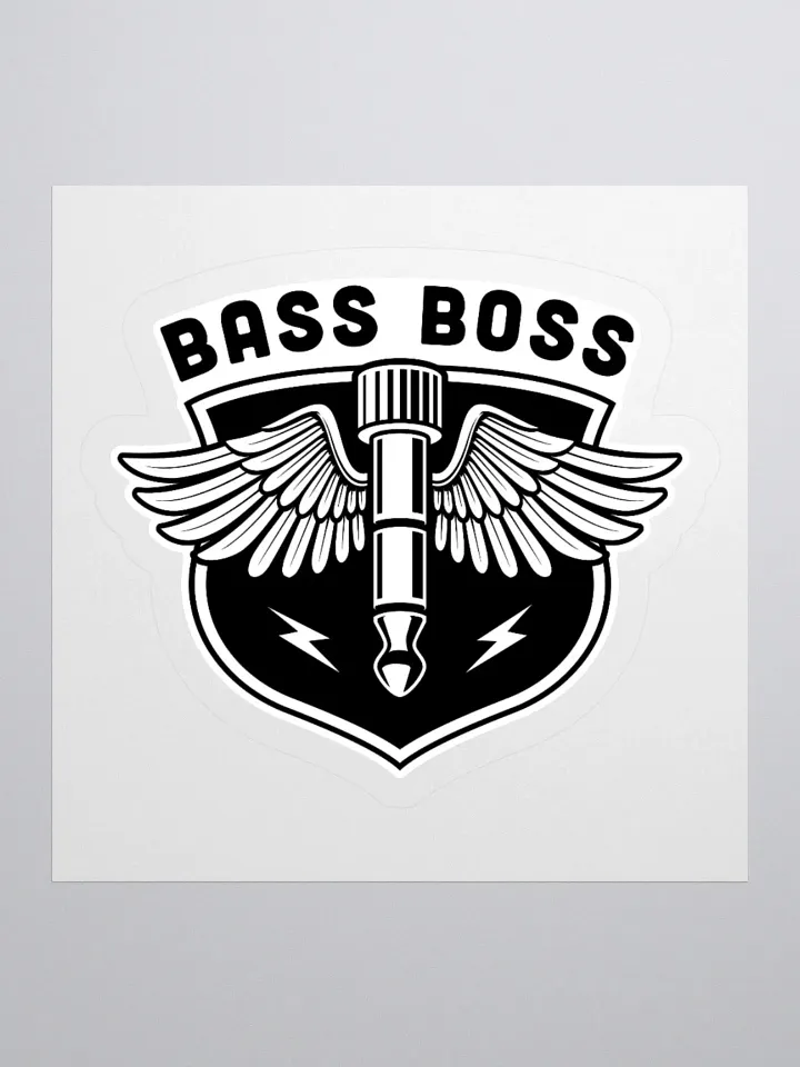 Bass Boss Sticker: Perfect for Music Lovers and Gamers product image (1)
