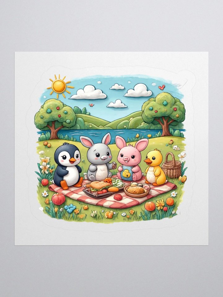 Baby Animal Picnic Pals Vinyl Sticker Set product image (2)