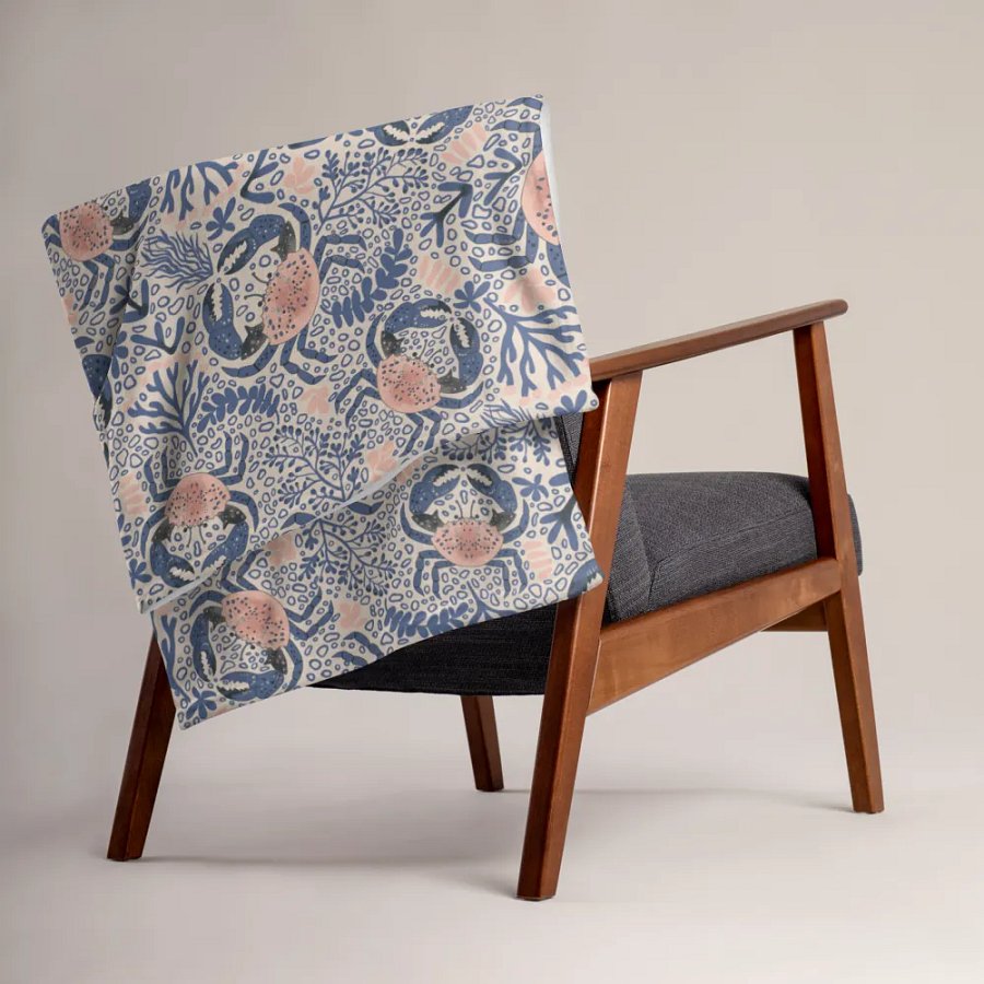 Seaside Serenity All-Over Print Throw Blanket product image (15)