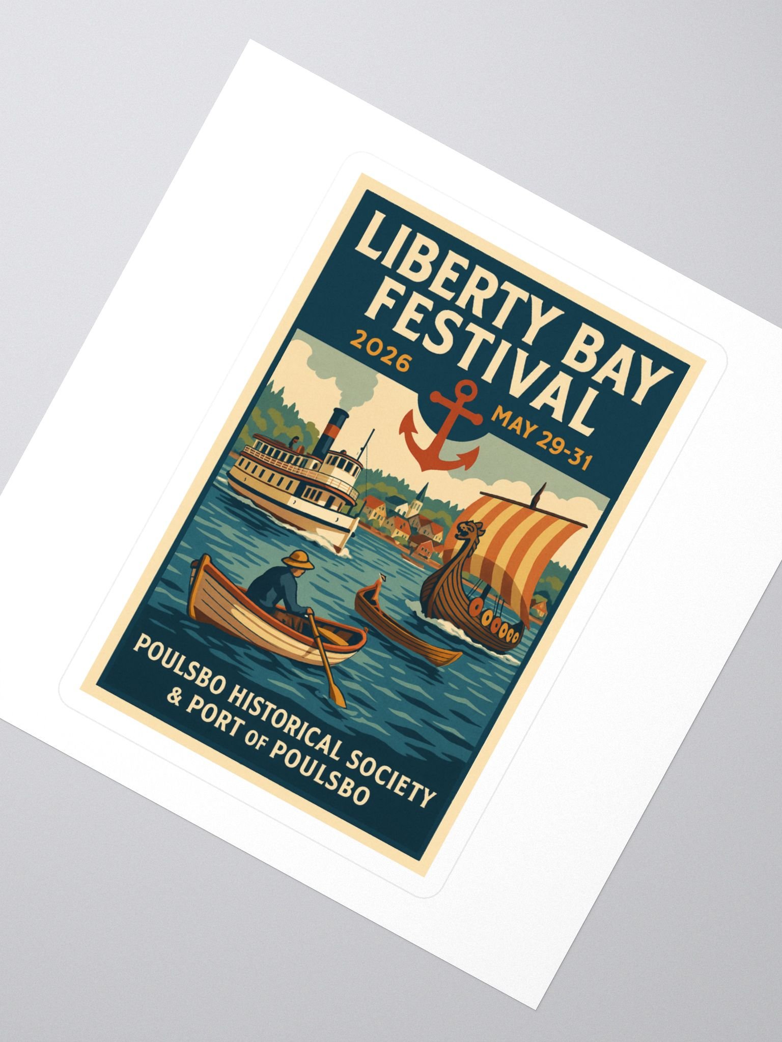 Liberty Bay Festival Kiss Cut Stickers product image (2)