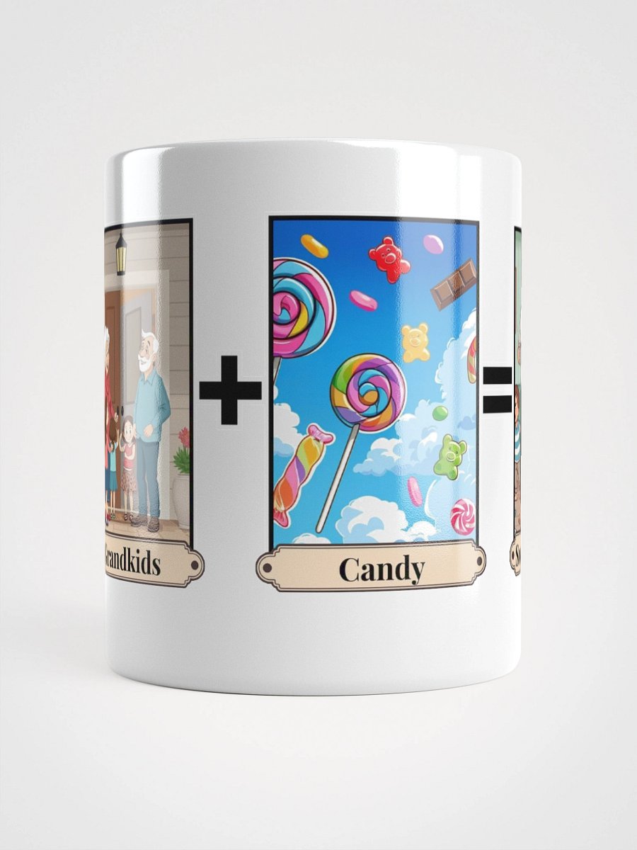 Grandkids + Candy = Sweet Revenge (Both) Glossy White Mug product image (5)