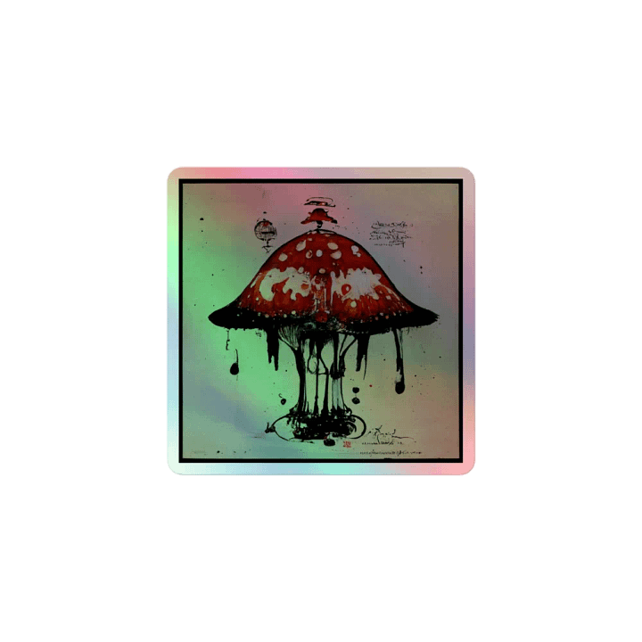 Enchanted Mushroom Holographic Sticker Sheet product image (1)