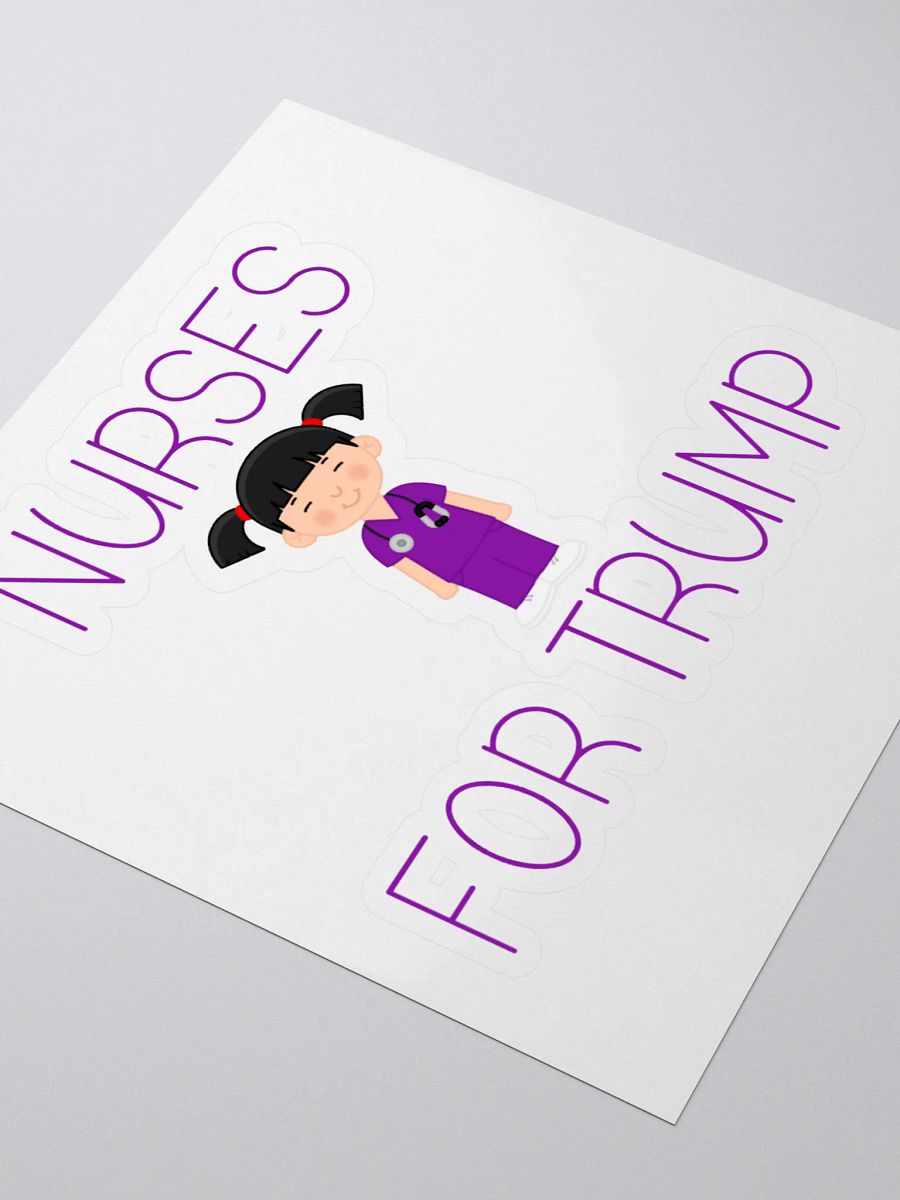 Nurses For Trump (F) Sticker product image (3)