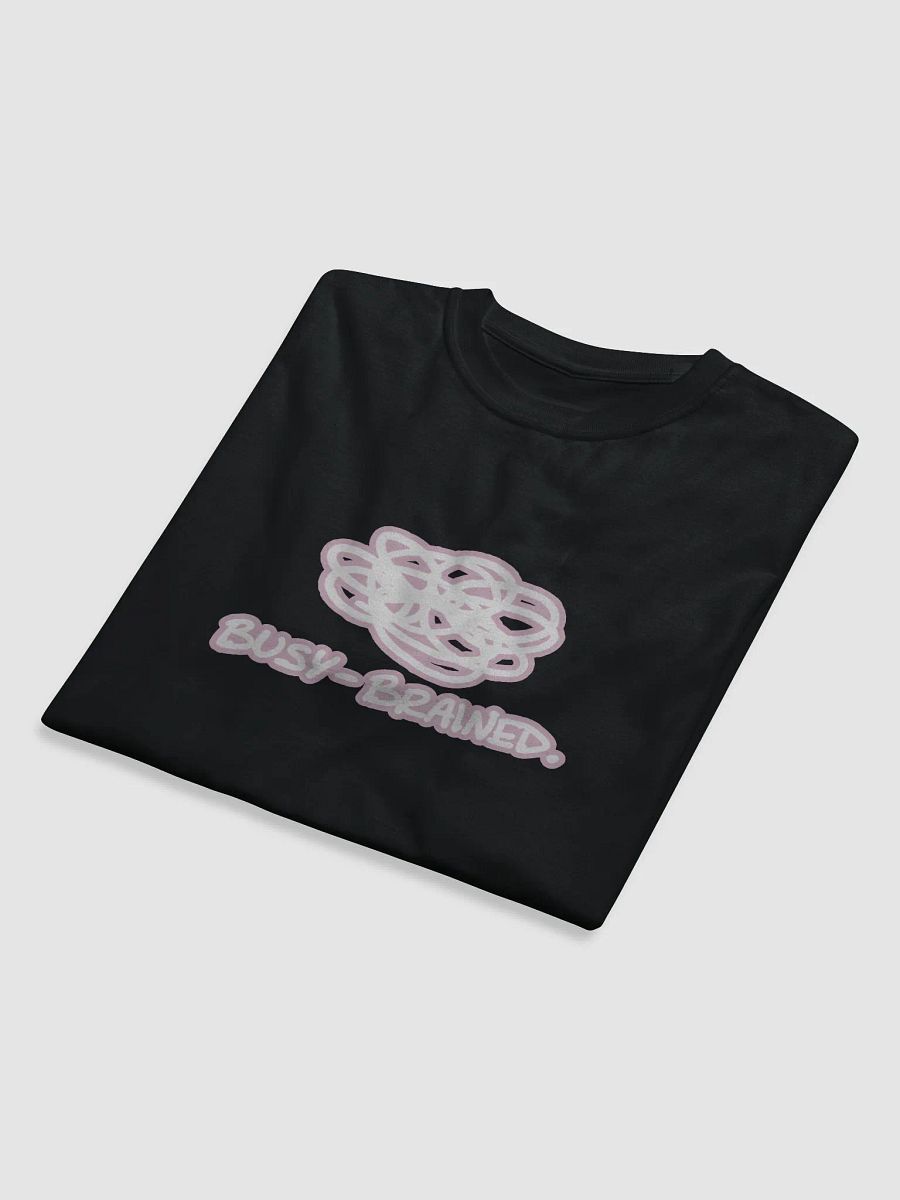 BUSY-BRAINED (lined design, #E1B9CE) unisex eco tee product image (8)