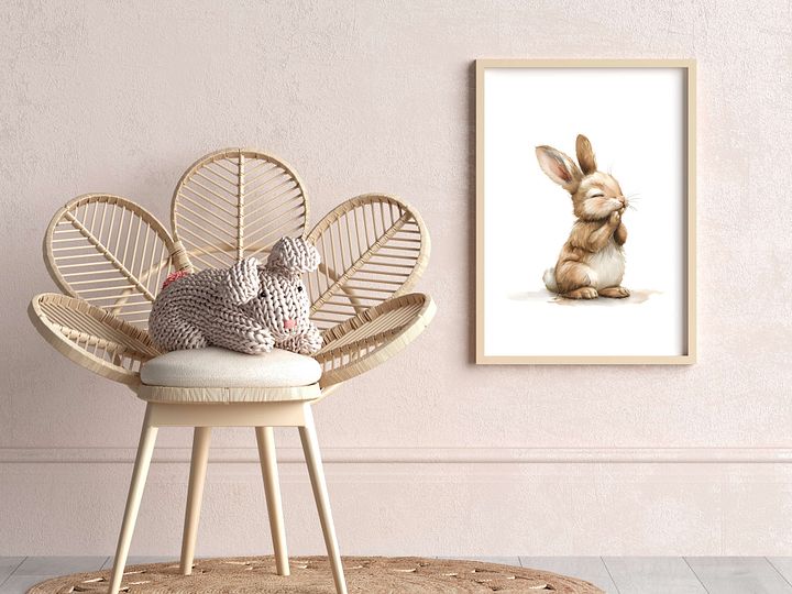 Watercolor Adorable Bunny product image (2)