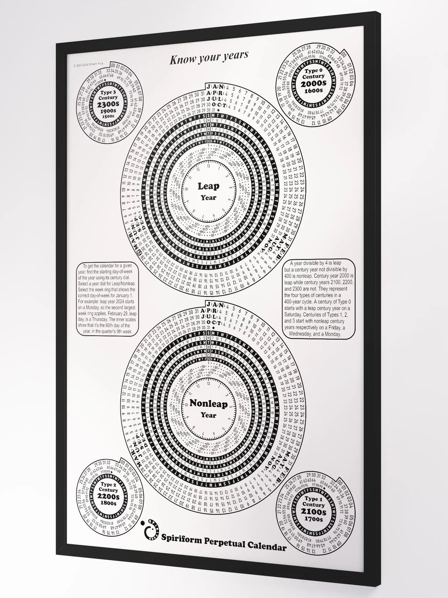 Spiriform Perpetual Calendar 24