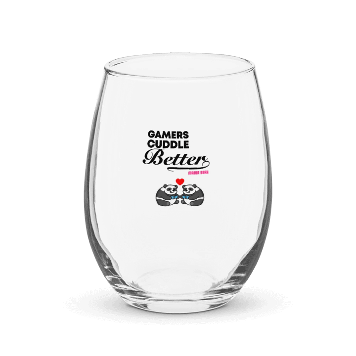 Gamers Cuddle Better Wine Glass product image (1)