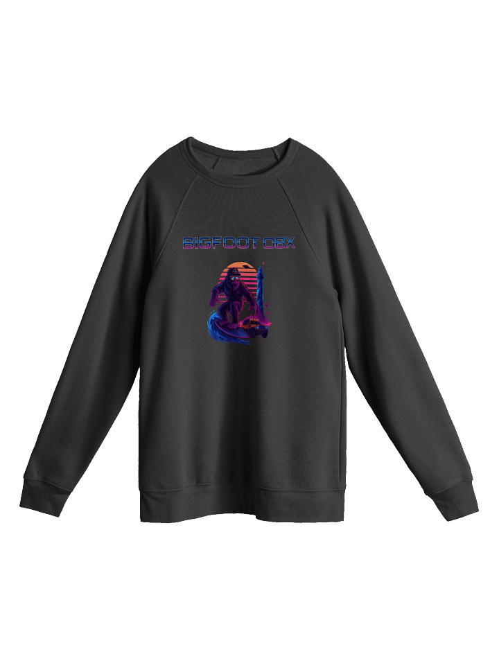 Destination Bigfoot Bronco Synthwave Bella+Canvas Unisex Sponge Fleece Raglan Sweatshirt (Multiple Colors Available) product image (5)