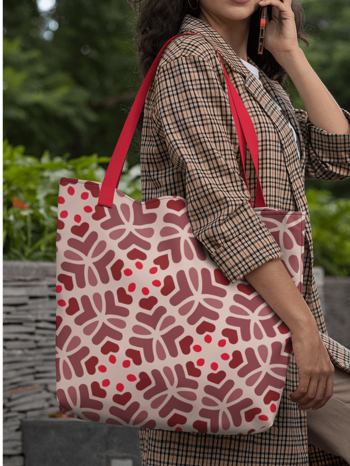 Abstract Trees Large All-Over Print Tote Bag product image (1)