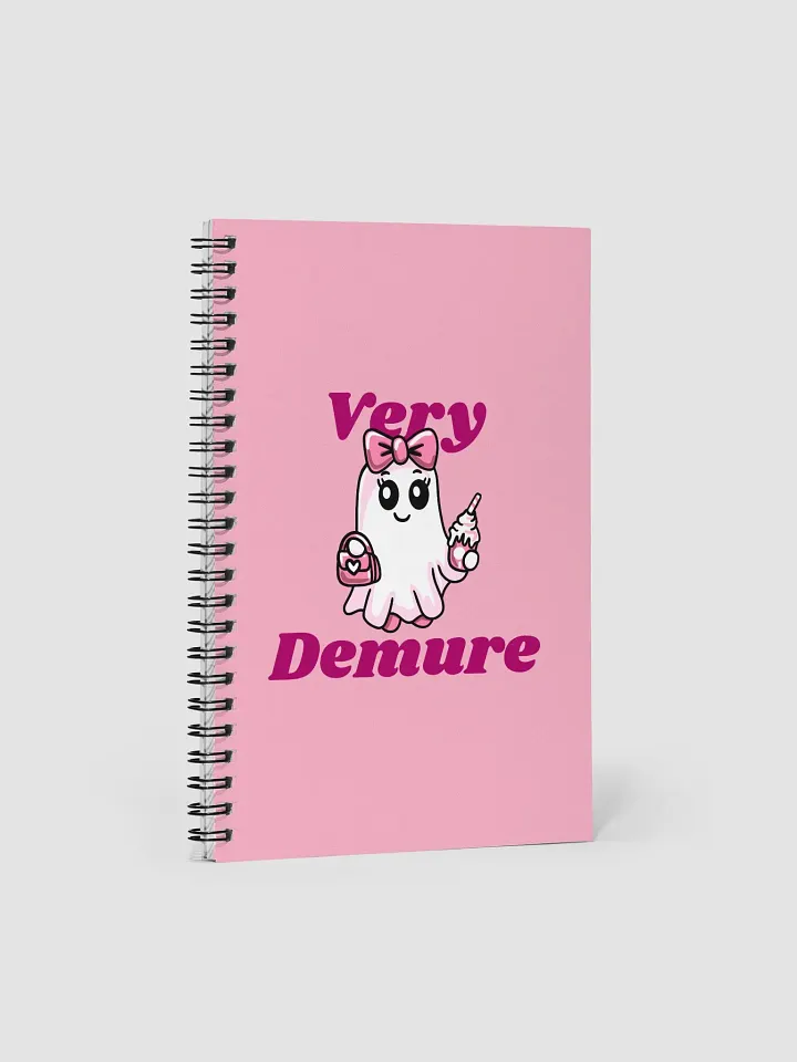 Very Demure Cute Ghost Dotted Spiral Notebook product image (1)