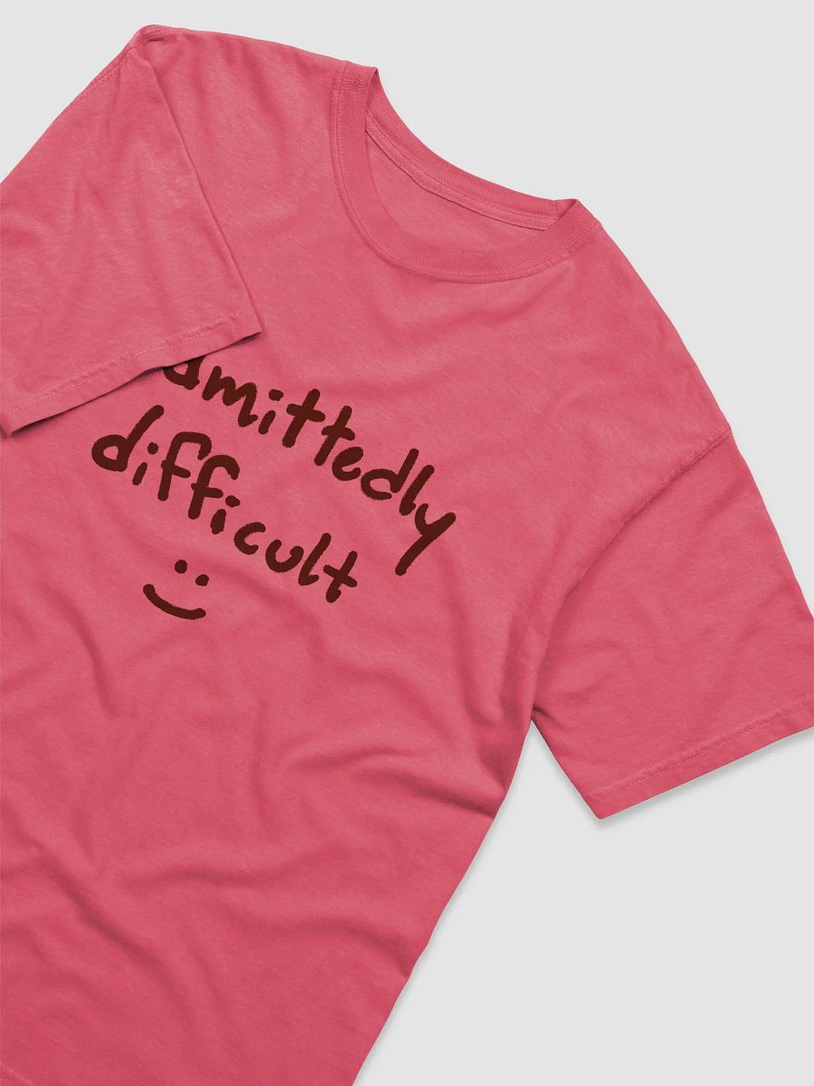 admittedly difficult (#440E00) garment-dyed tee product image (3)