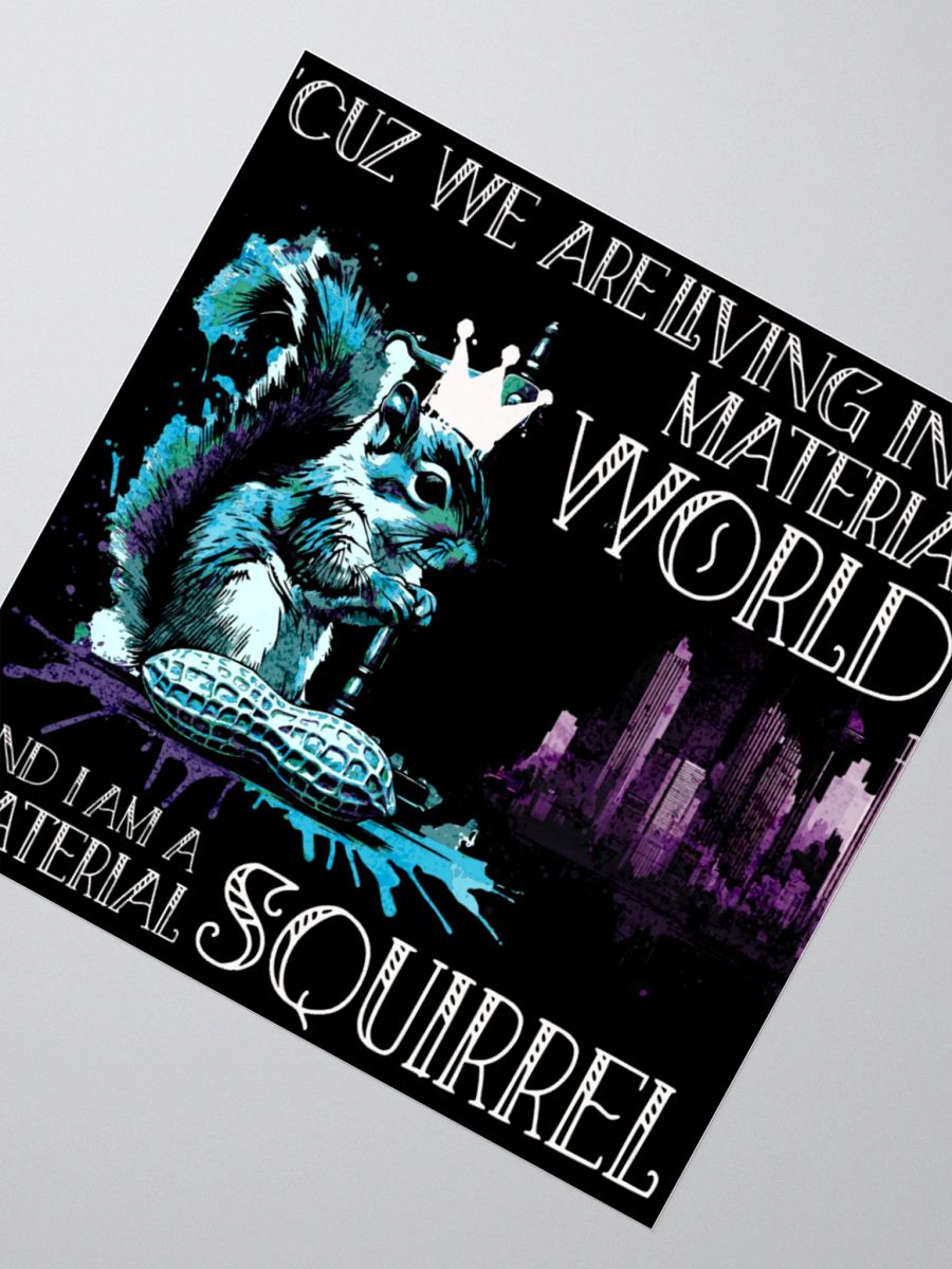 Material Squirrel Kiss Cut Stickers product image (6)