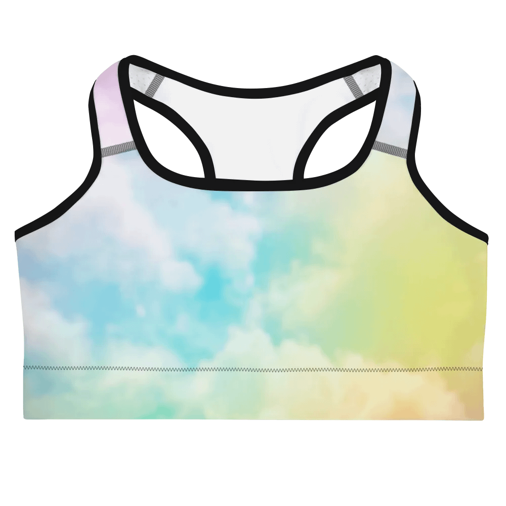 Blur cloud rainbow Design Sports Bra - V5 product image (3)