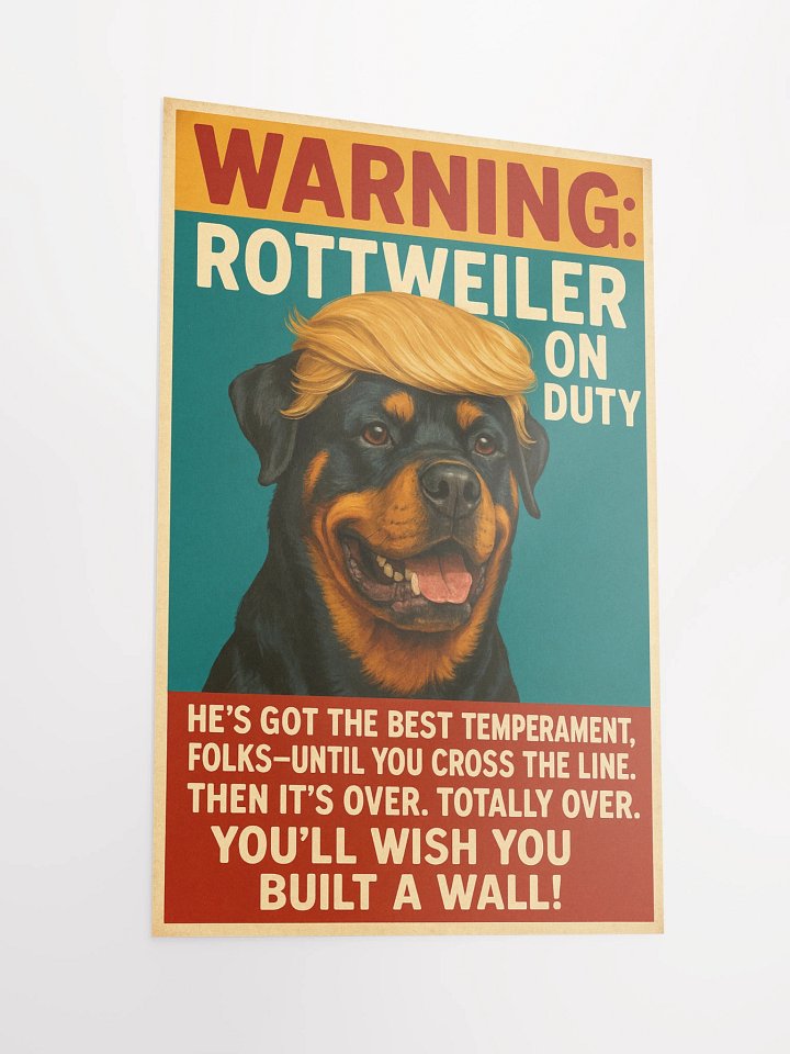 Rottweiler on Duty Poster product image (5)