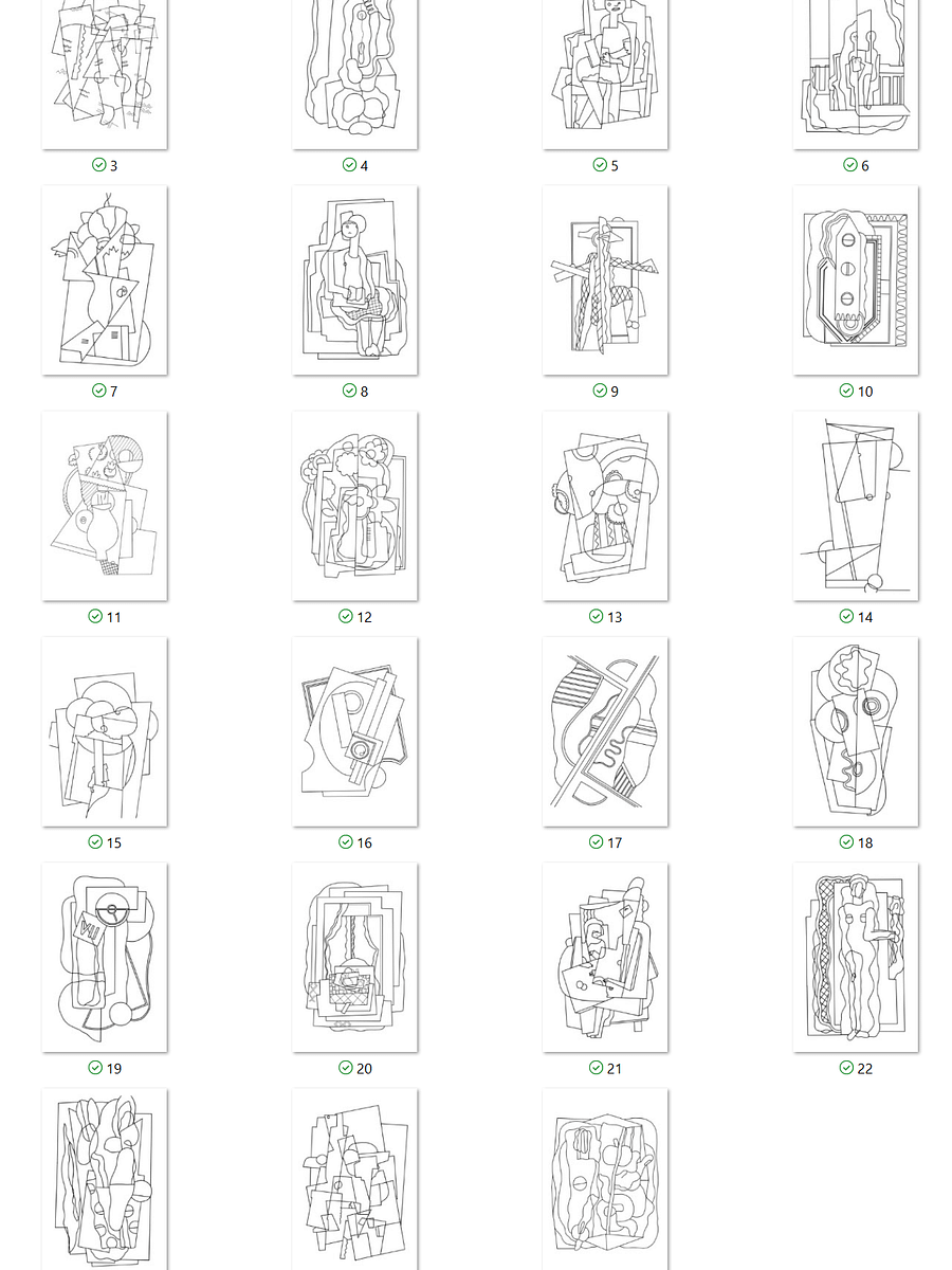 PDF, PNG - Shapes in Motion: Coloring the Art of Georges Valmier product image (7)