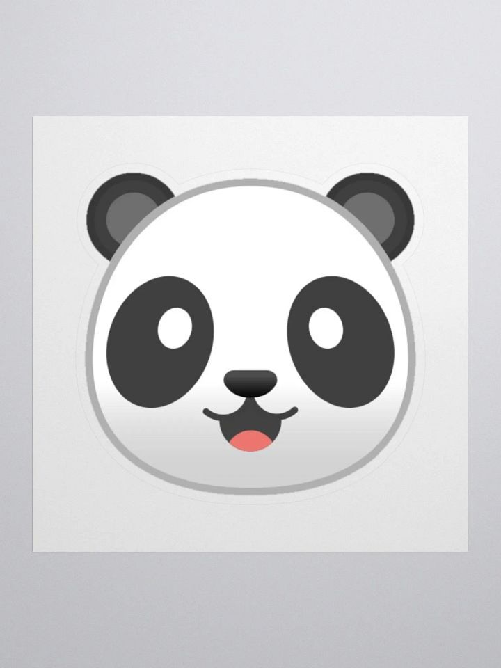Panda Logo Kiss Cut Sticker product image (1)
