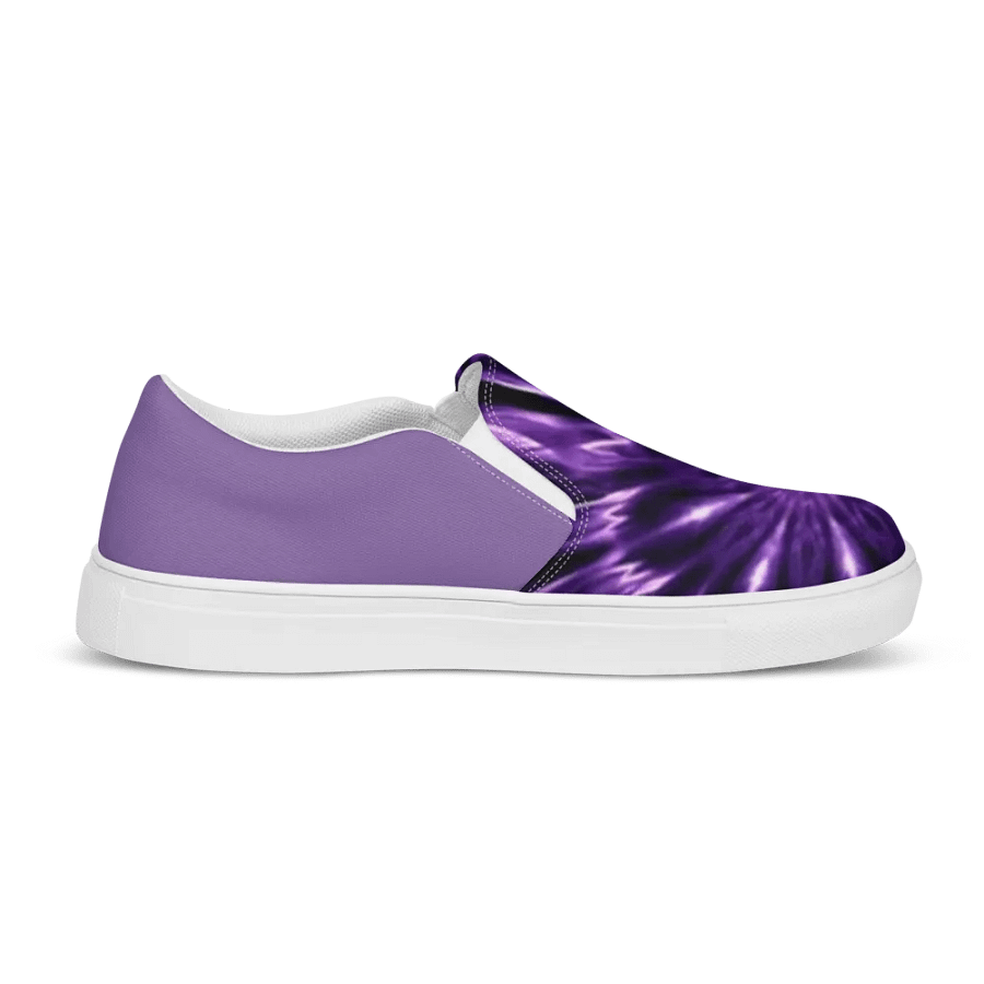 Purple Dye Men's Canvas Slip On Shoes product image (11)