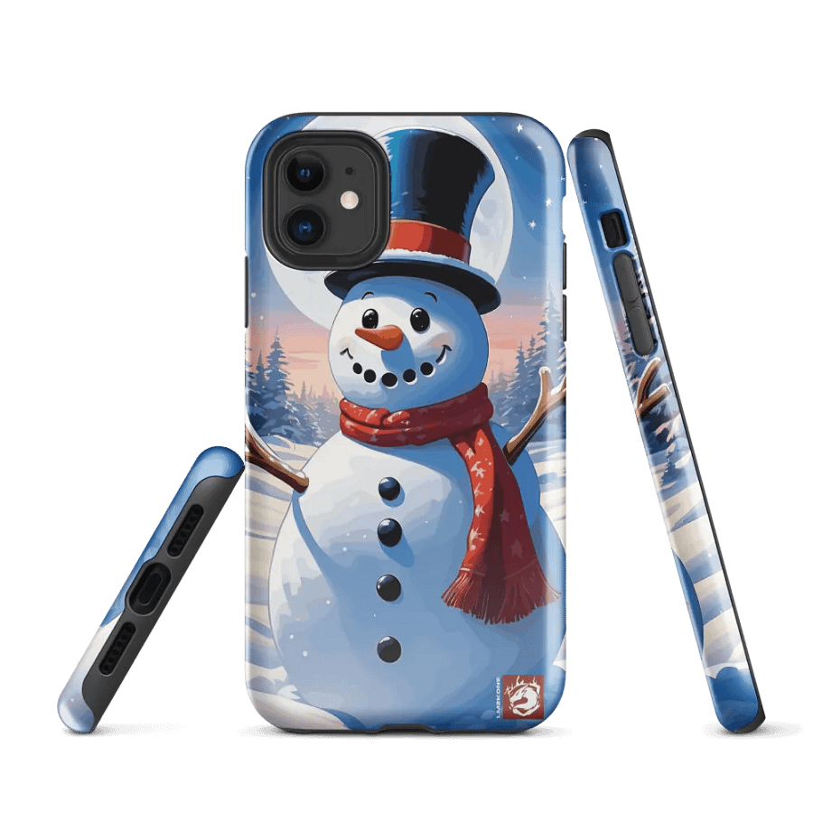 Cheerful Snowman iPhone® Tough Case product image (1)