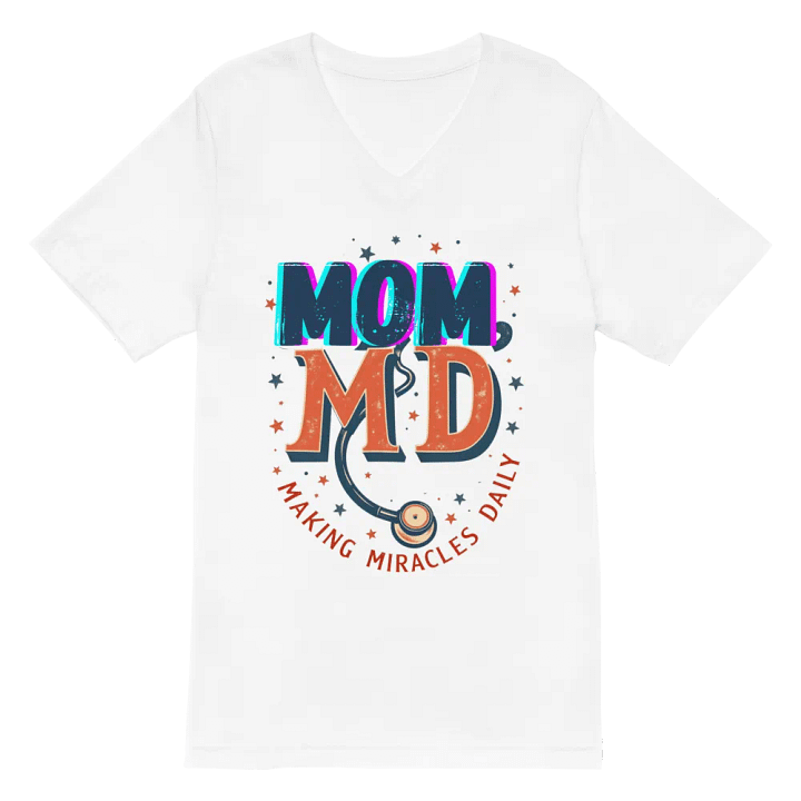Miracle-Making Mom md V-Neck Tee product image (6)