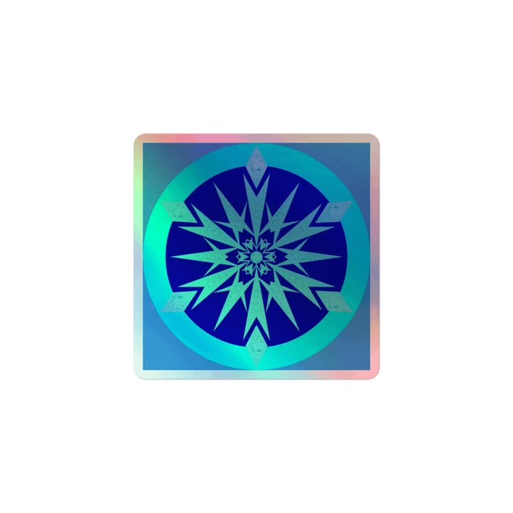 snowflake holo sticker product image (1)