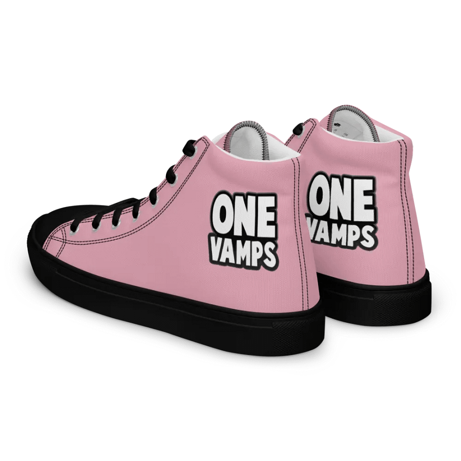 Women's High Top Canvas Shoes OneVamps Pink color product image (2)
