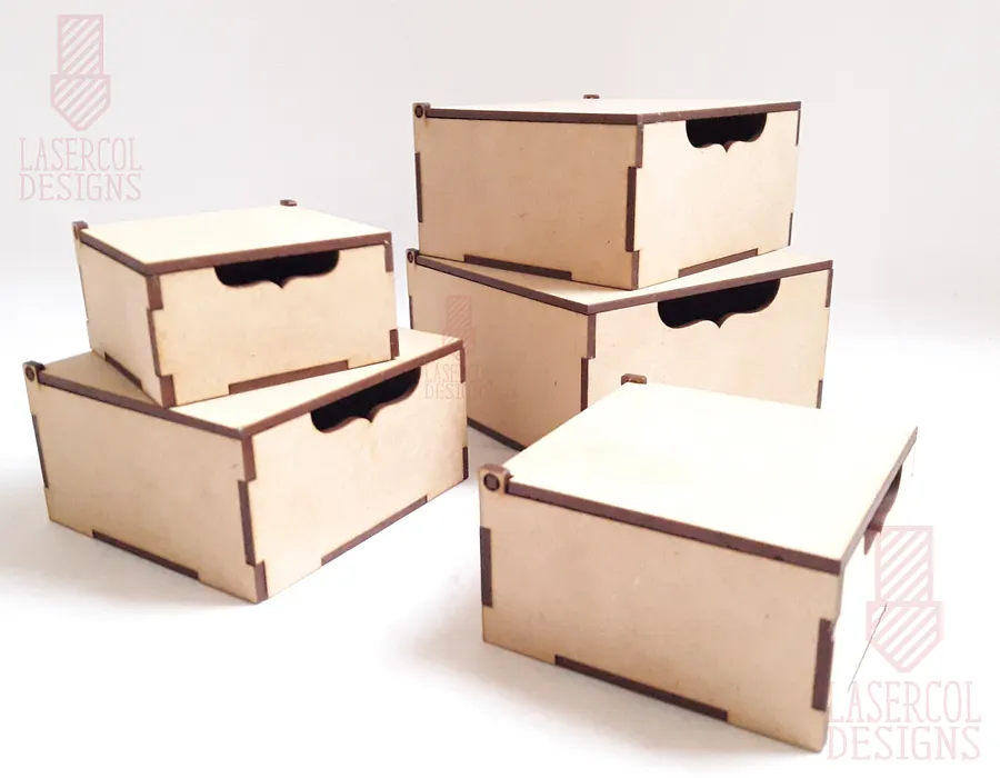 Boxes Set 2 (5 sizes) - Laser Cut Files product image (8)
