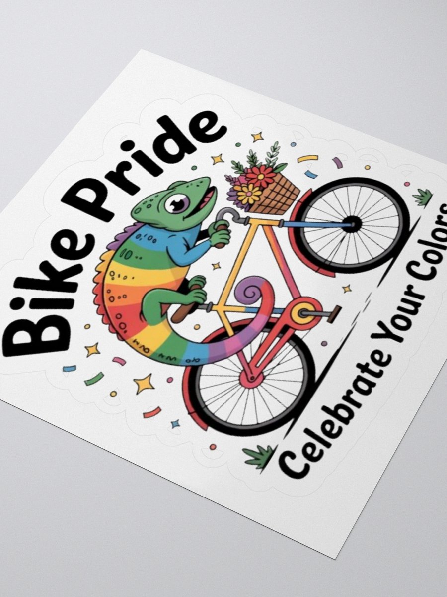 Exclusive 'Bike Pride' Chameleon Sticker by TDS Music - Celebrate Your Colours product image (8)