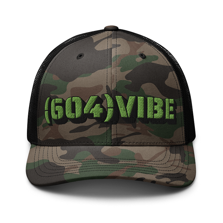 604 VIBE Camo Trucker Hat product image (1)