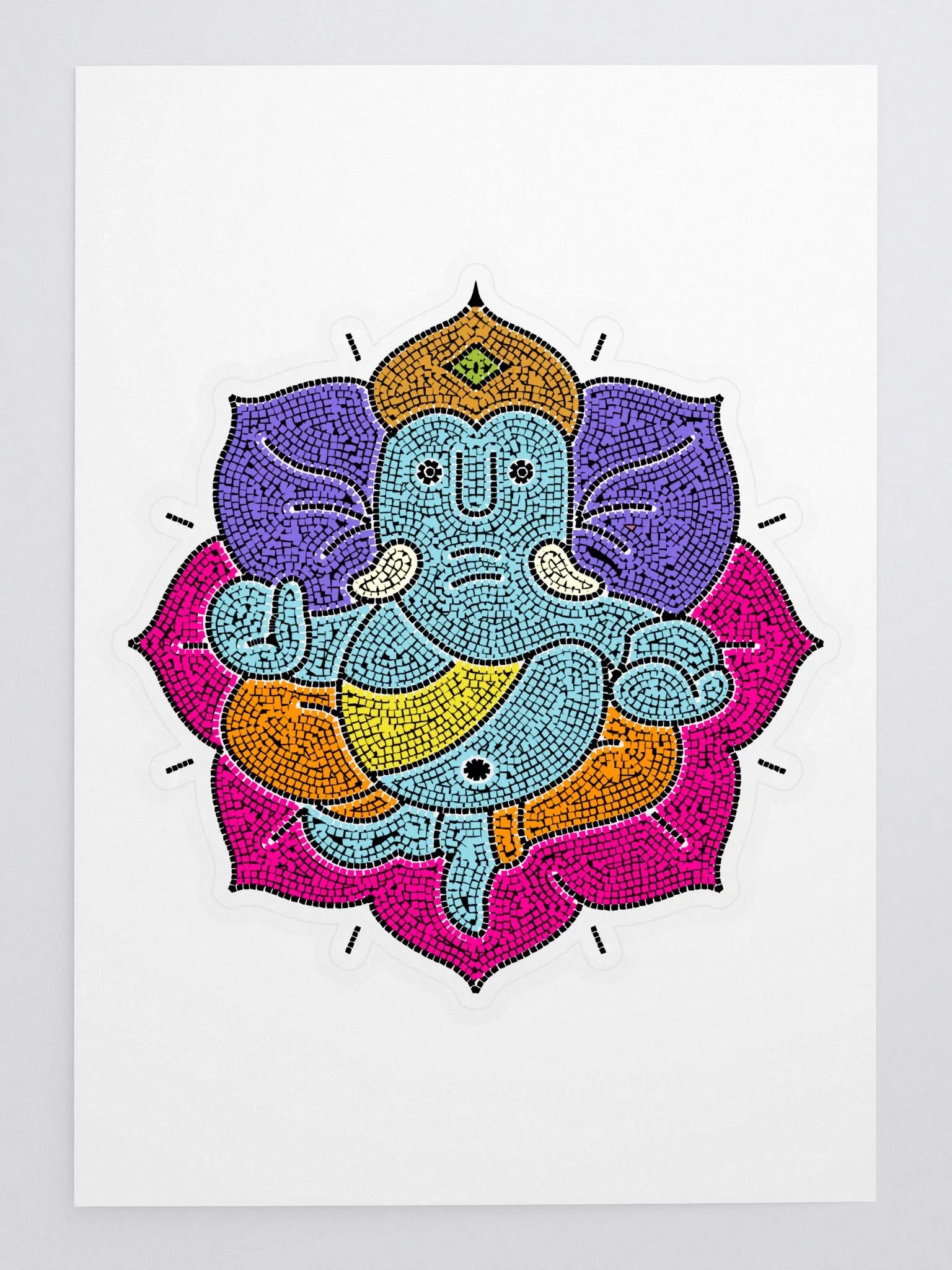 Mystic Elephant Kiss Cut Sticker Sheet product image (3)