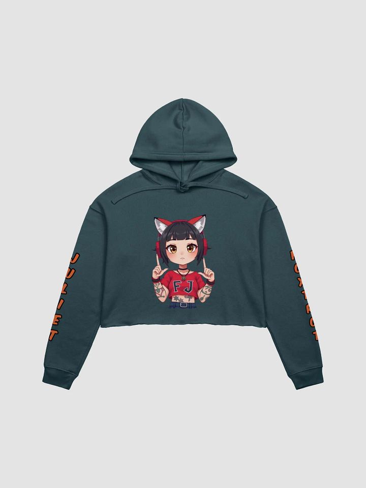 Feline Beats Crop Hoodie product image (1)