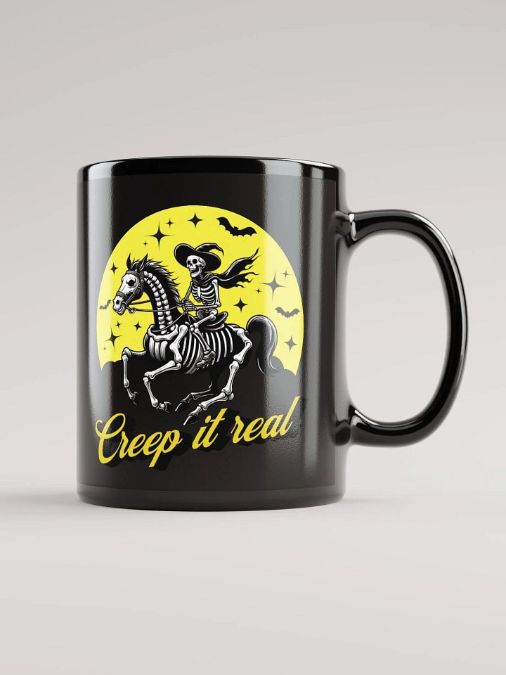 "CREEP IT REAL" / BLACK MUG product image (2)