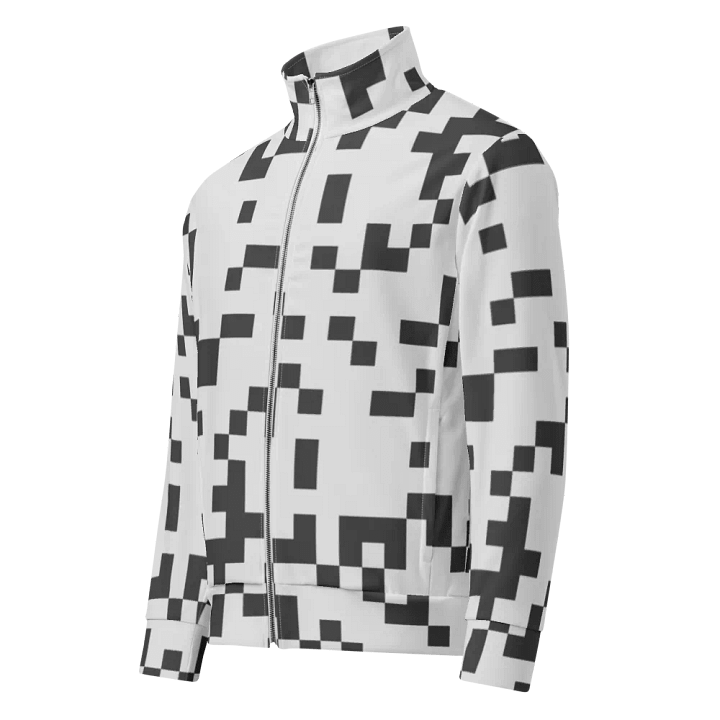 Pixelated Monochrome Adventure Track Jacket product image (1)