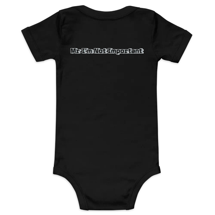 Baby Short Sleeve One Piece - Mr I'm Not Important product image (1)