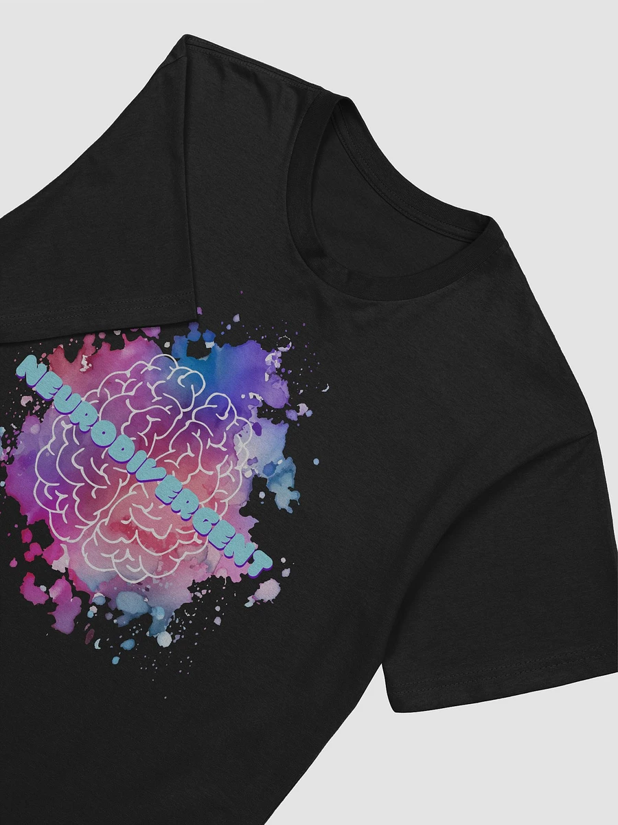 NeuroDivergent Retro Paint Splatter Brain Super Soft Shirt product image (29)