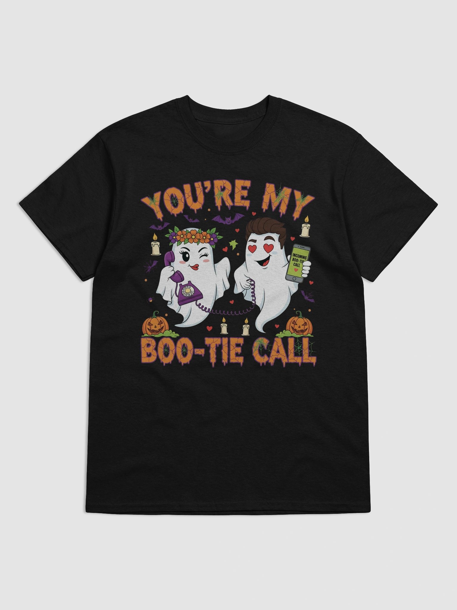 Boo-Tie Call Ghosts Halloween T-Shirt product image (18)