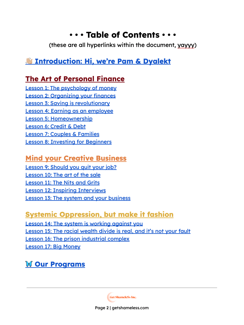 FREE FOR EVERYONE - Shameless Money School product image (2)