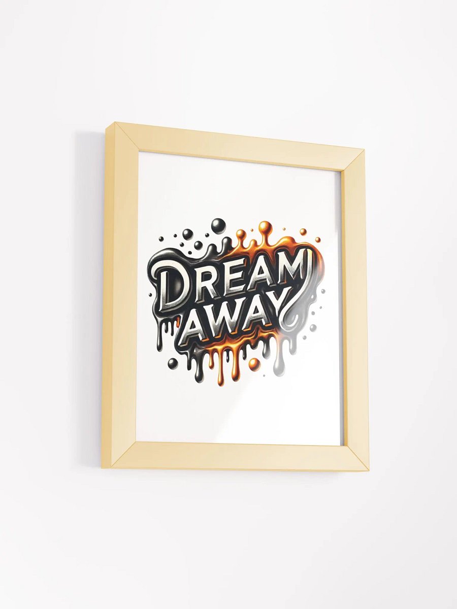 Framed High-Quality Matte Poster (in) | AI design work "Dream Away" product image (6)