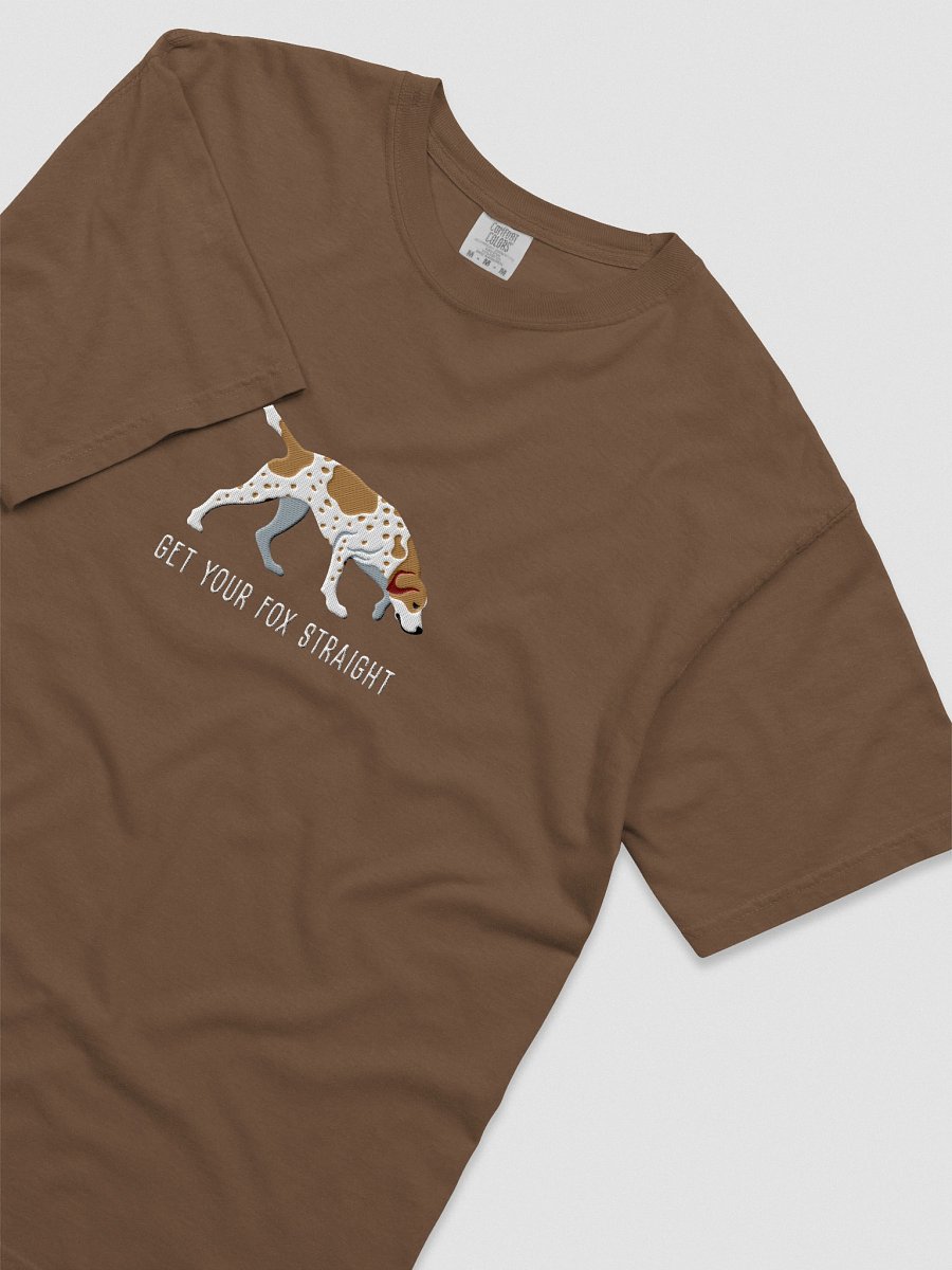 Get Your Fox Straight T-Shirt(Embroidered) of an American Foxhound(Tan & White) product image (25)