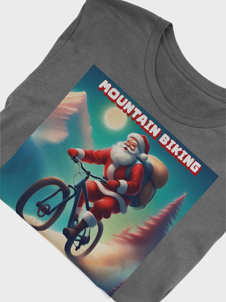 Mountain Biking Santa - Christmas T-shirt product image (29)