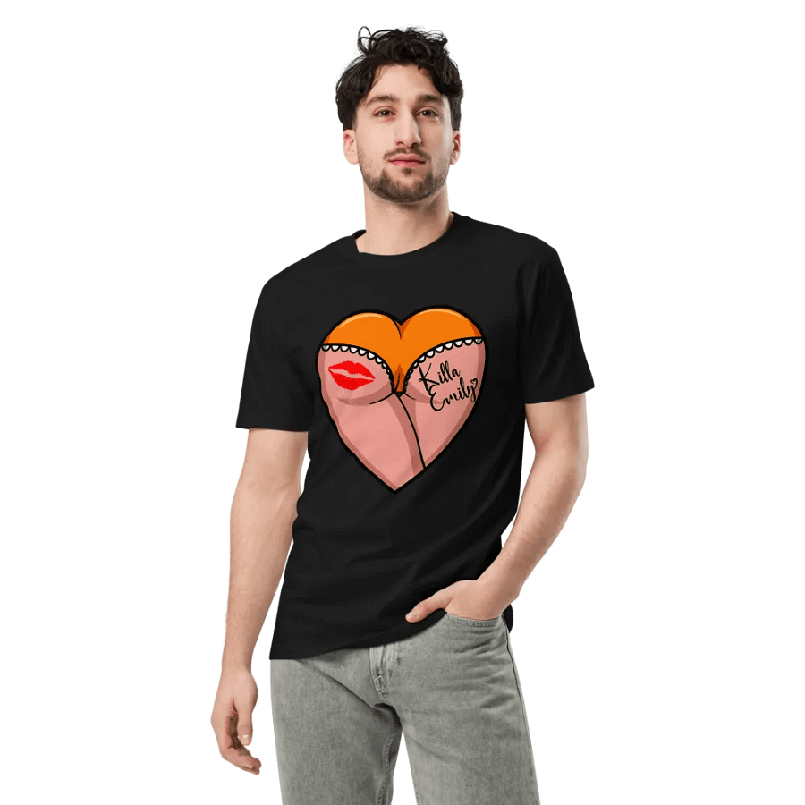 ORANGE HEART BUTT UNISEX TEE product image (3)
