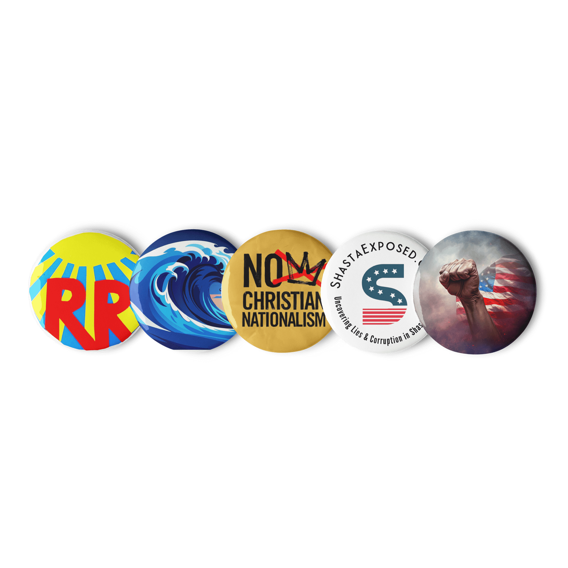 Activism Buttons in sets of 5 product image (1)