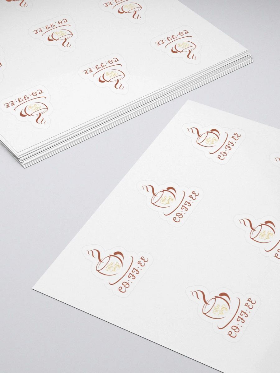 Coffee Lover (Coffee day_coffee clock ) Sticker product image (4)