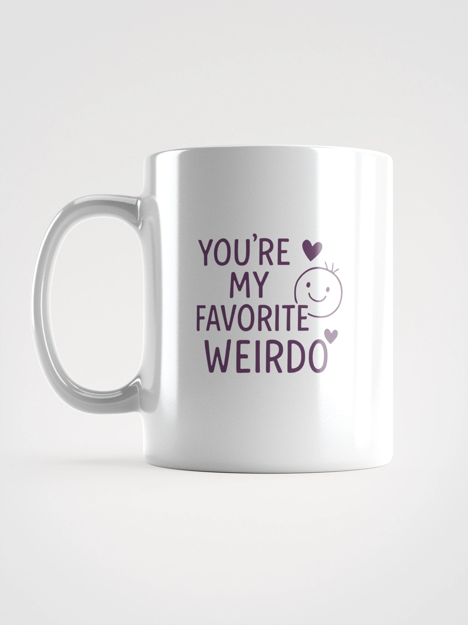 You’re My Favorite Weirdo White Glossy Mug product image (17)